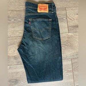 Levi's 514-  Men’s Dark Indigo Straight Jeans Size W 34 L 34